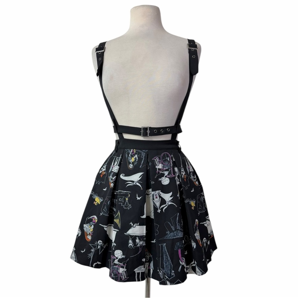 NWT Goth Disney Nightmare Before Christmas Harness Suspender Skirt Medium